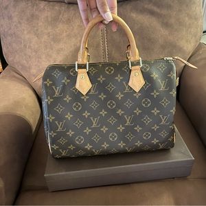 Louis Vuitton Speedy 30 - Monogram - Lock & Keys Dust Bag & Box